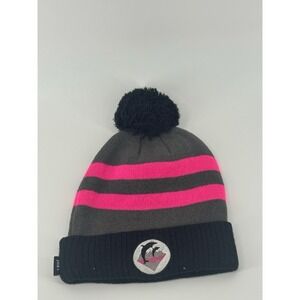 Pink, Dolphin Knitted Cap, Pink Stripped